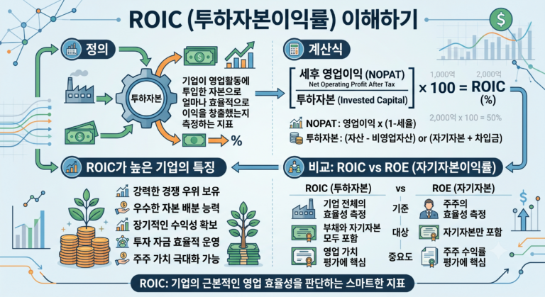 ROIC란 무엇인가? 기업의 자본 효율성을 판단하는 방법