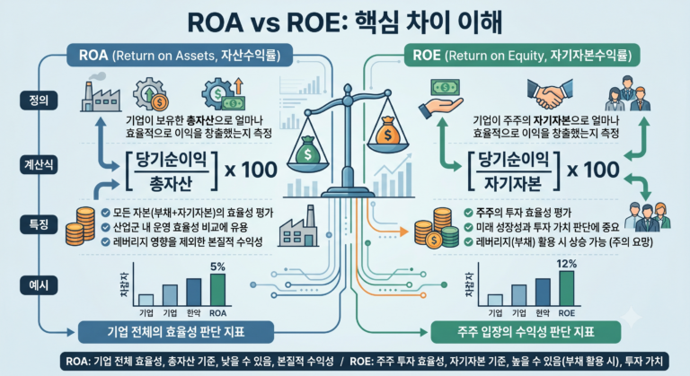 ROA와 ROE의 차이 5 ROA와 ROE의 차이