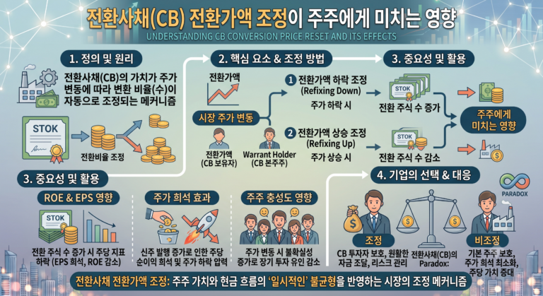 전환사채의 전환가액 조정이 주주에게 미치는 영향