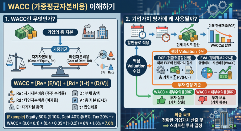 WACC란 무엇이며 기업가치 평가에 왜 사용될까