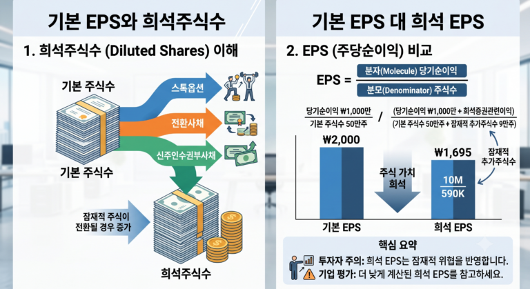 희석주식수란 무엇인가? EPS와 함께 이해하기