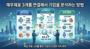 재무제표 3개를 연결해서 기업을 분석하는 방법 쌈네일