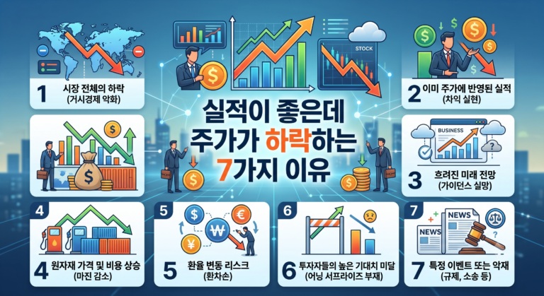 실적이 좋은데 주가가 하락하는 7가지 이유 썸네일