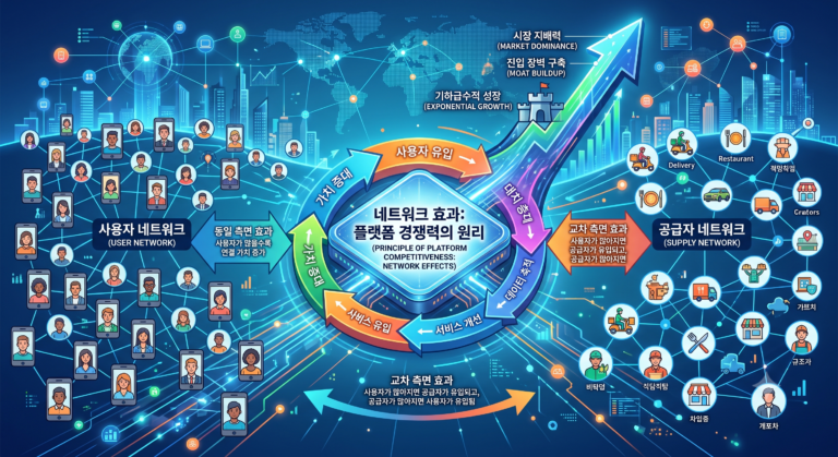 네트워크 효과가 플랫폼 기업의 경쟁력을 만드는 원리 썸네일